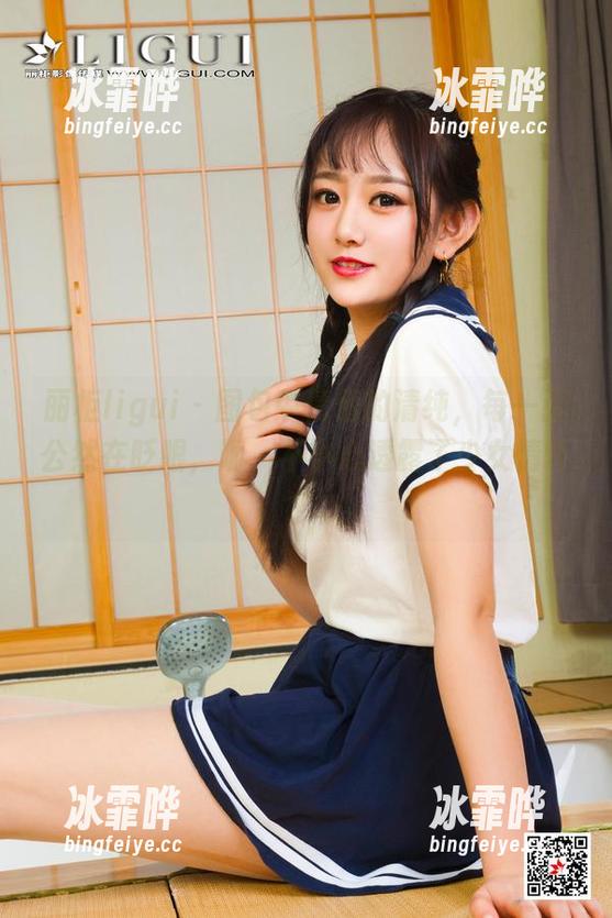 丽柜ligui - 图包中倩倩的清纯，每一张公然在眨眼，呃，不小心透露了少女情怀？